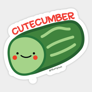 Cutecumber pun Sticker